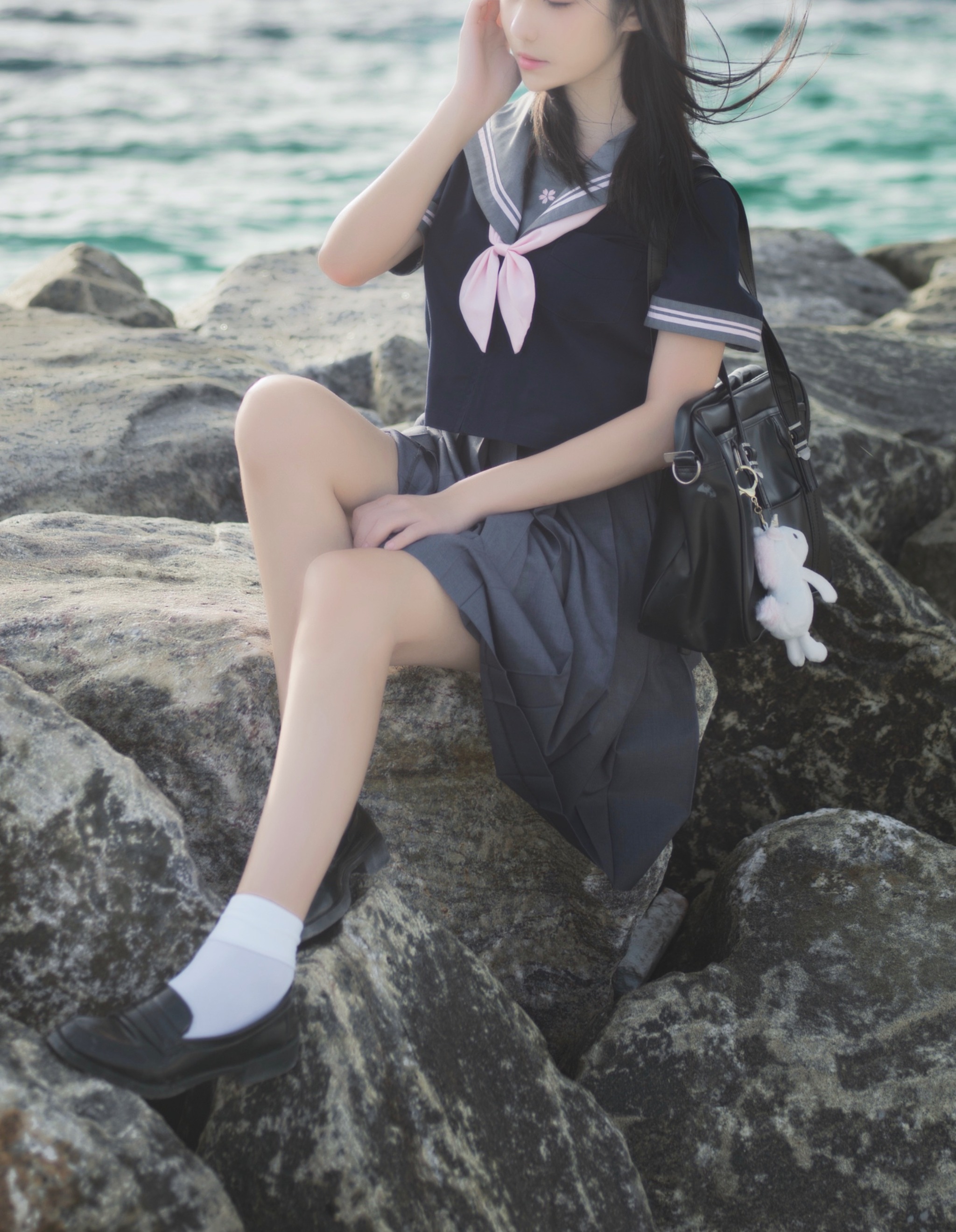南桃Momoko - NO.025 蓝jk [12P]-XikXak